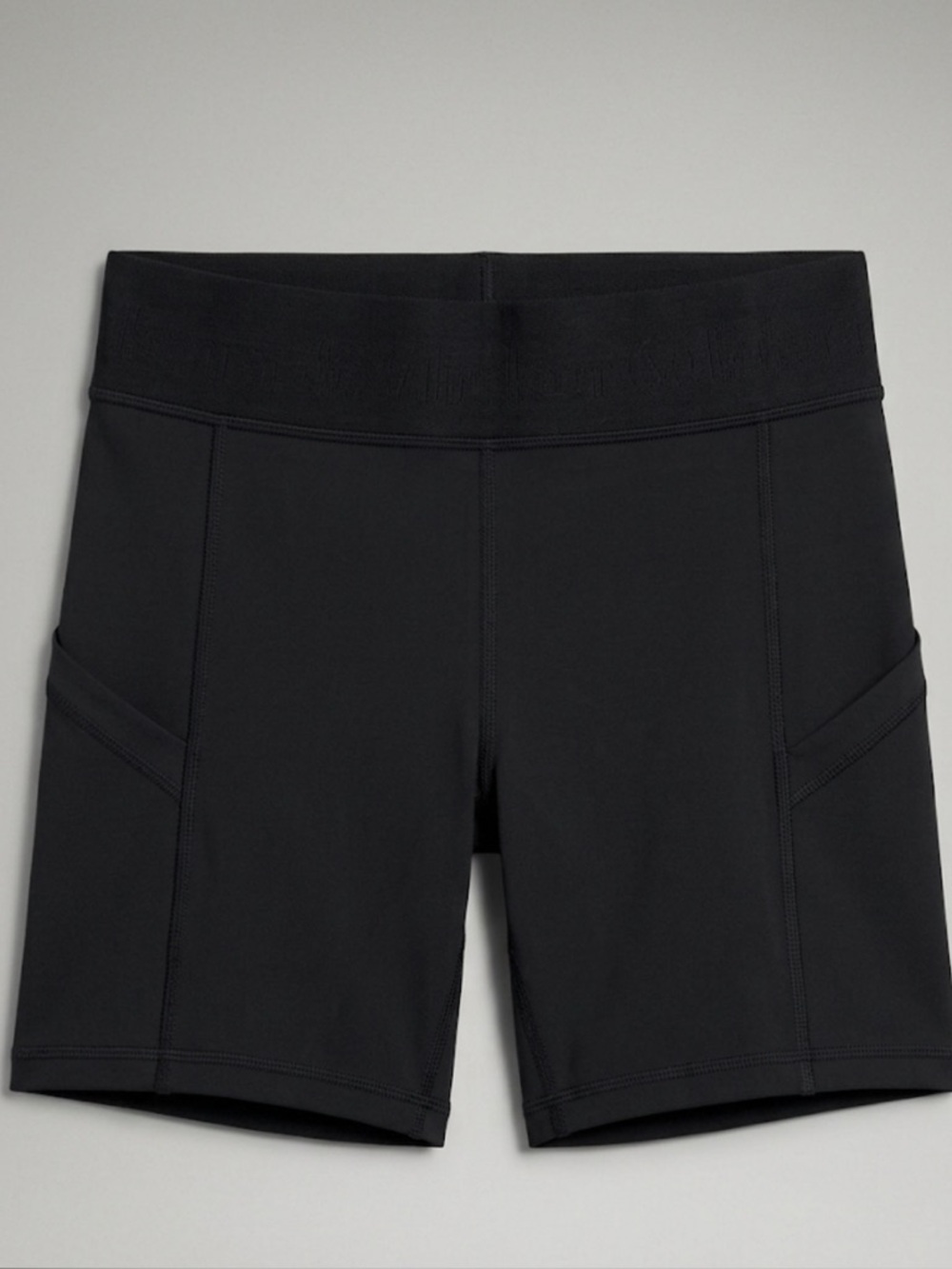 lululemon athletica Black Bike Shorts with Side Pockets